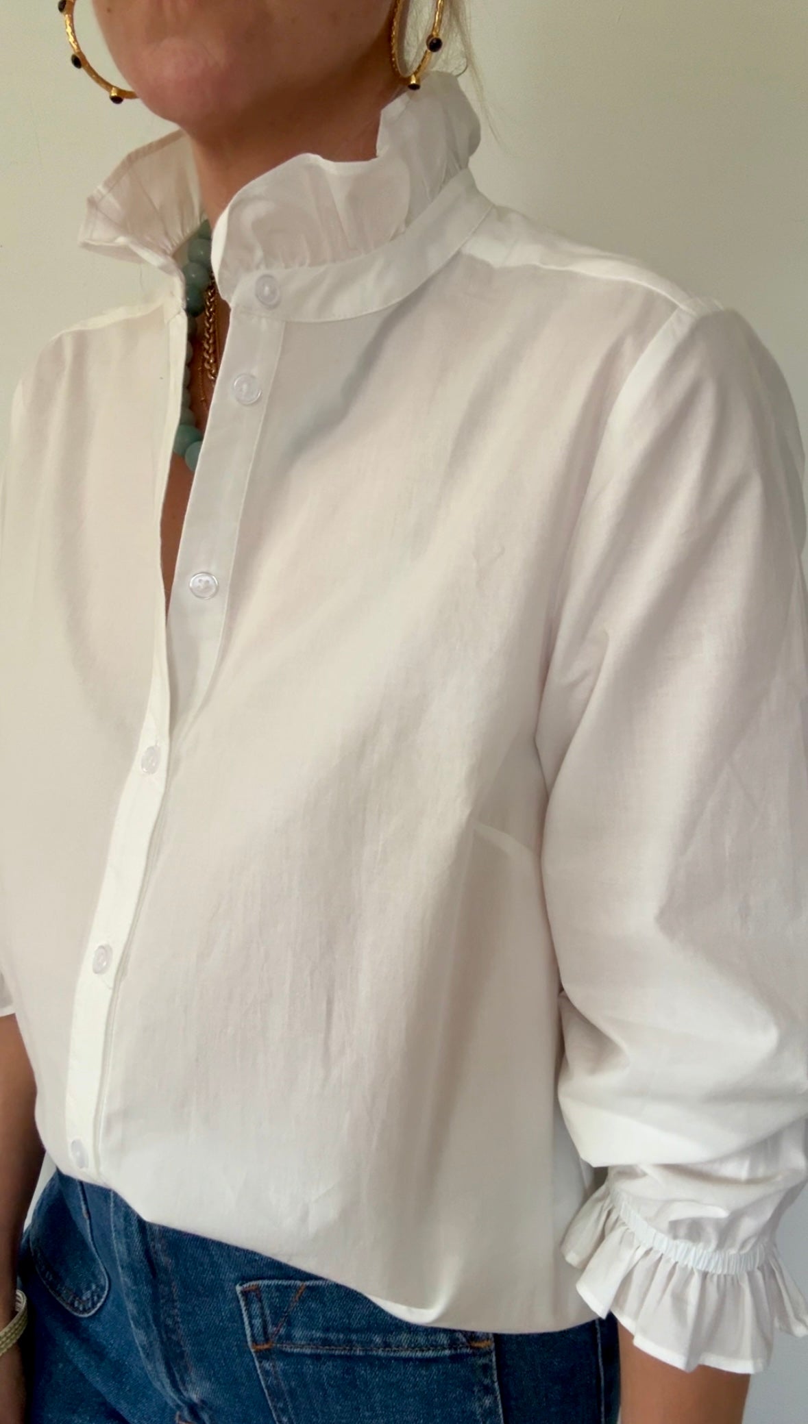 Evie ruffle collar shirt