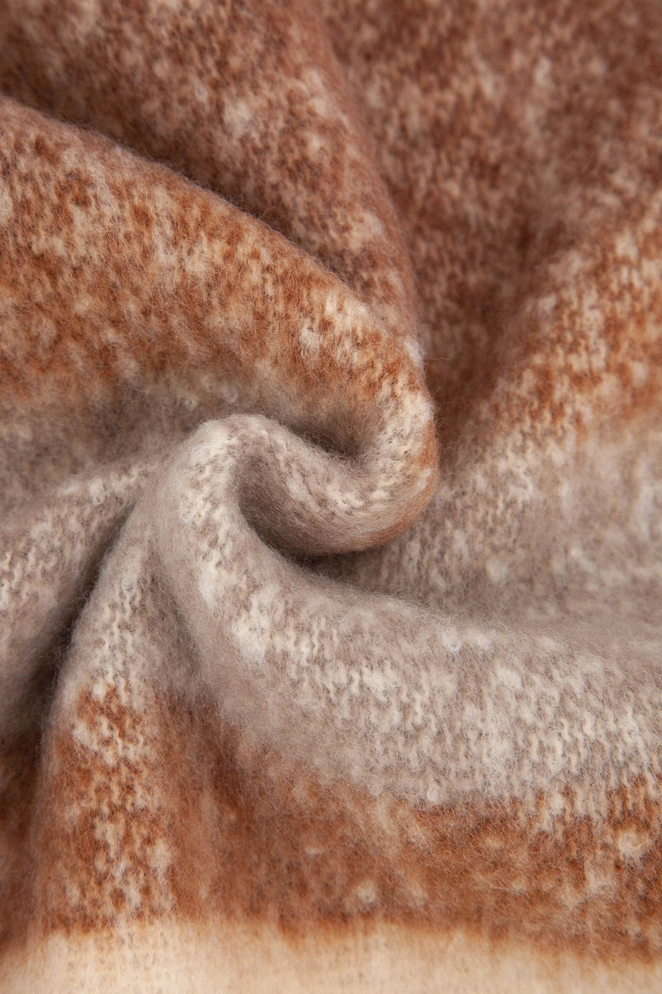 Neutral stripe scarf