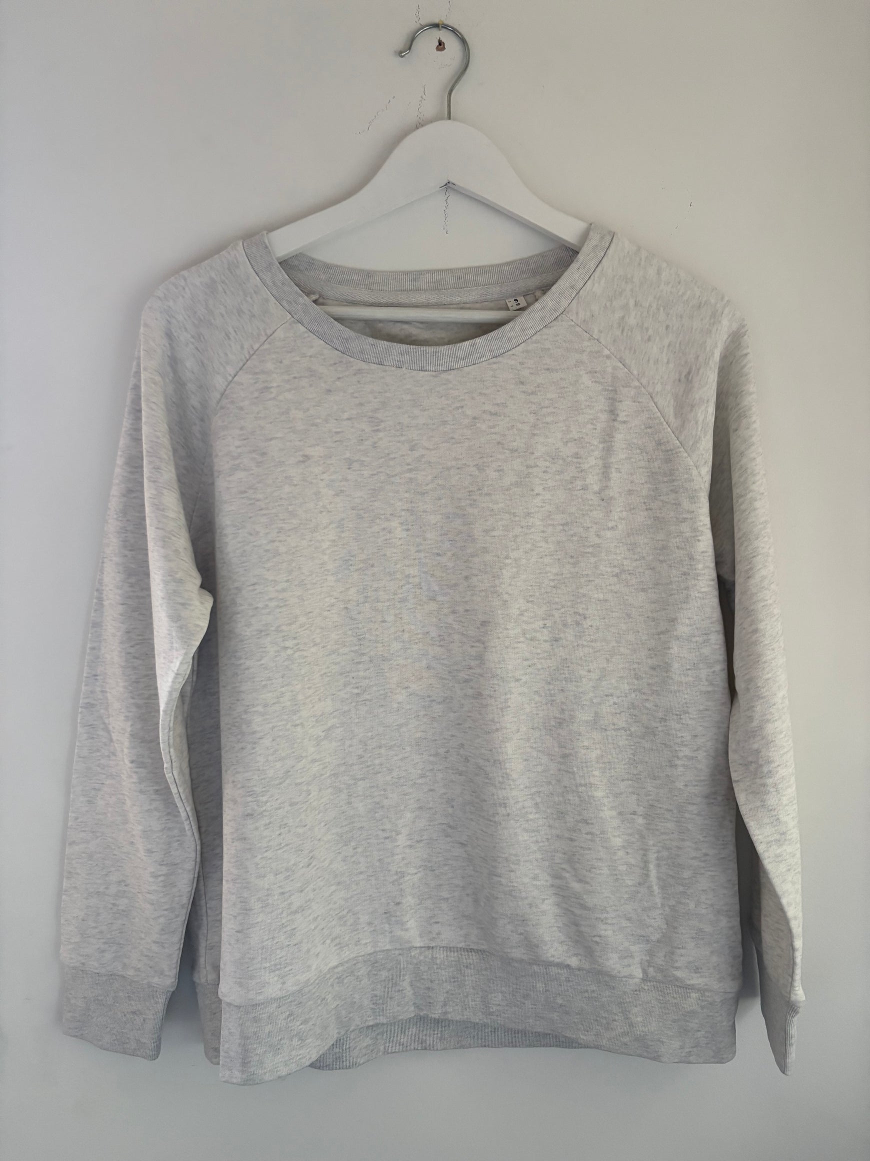 Plain heather grey sweatshirt size s