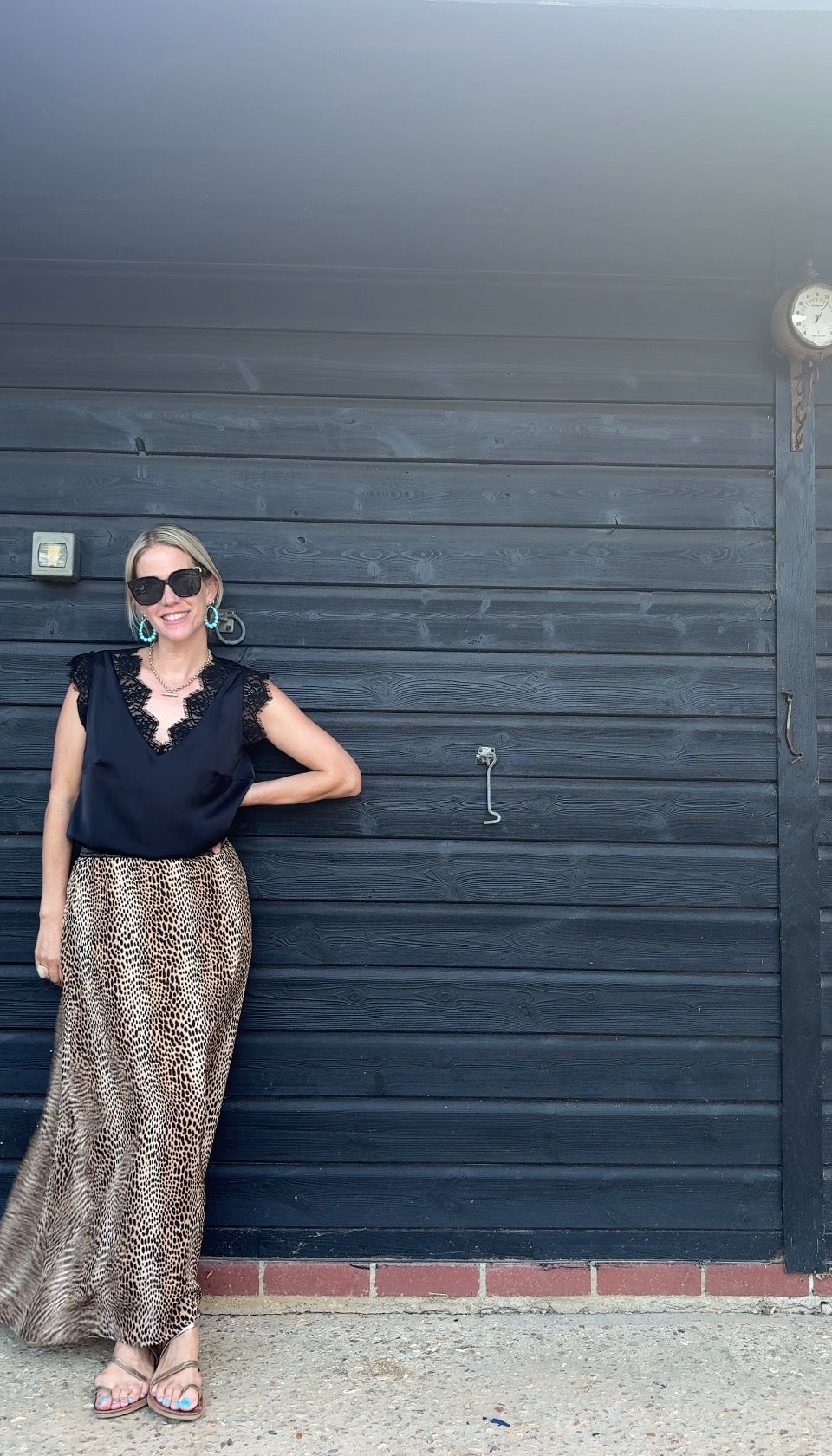 Tara cheetah print skirt