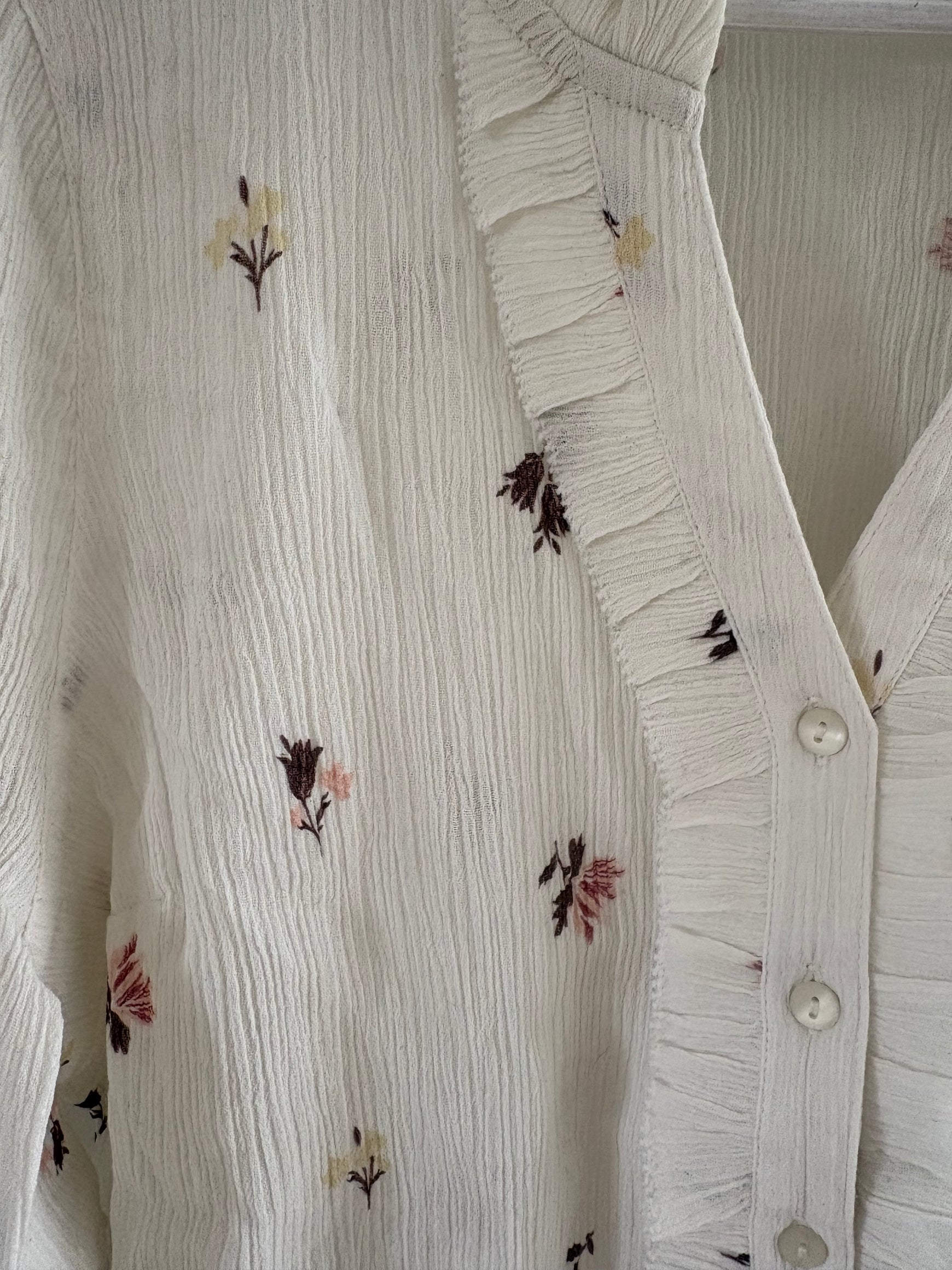 Sample Minna blouse in Autumnal floral print size 10