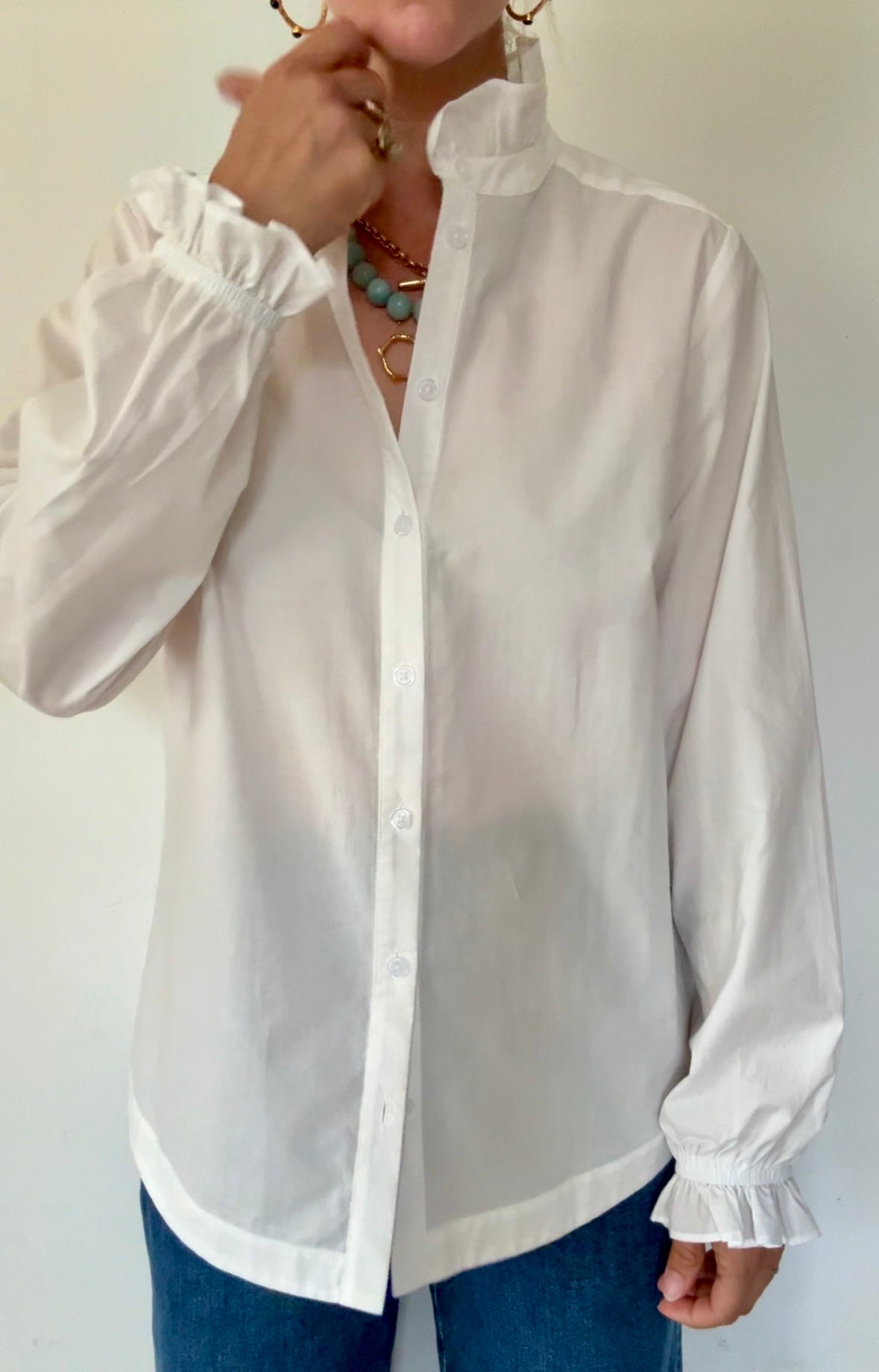 Evie ruffle collar shirt