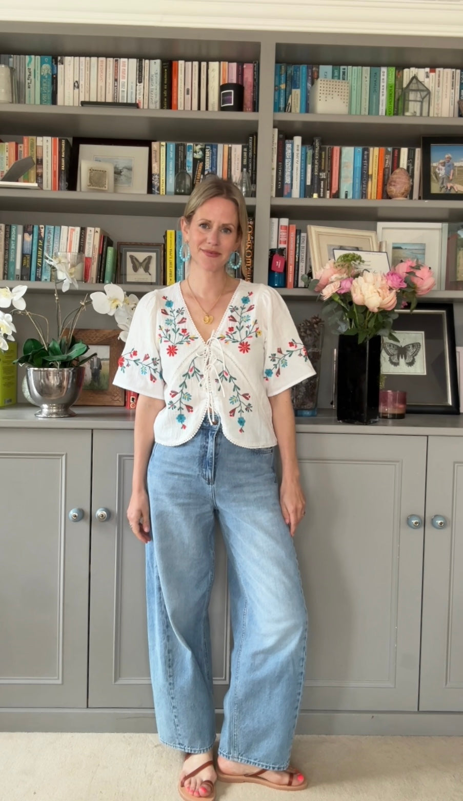 Elka embroidered top