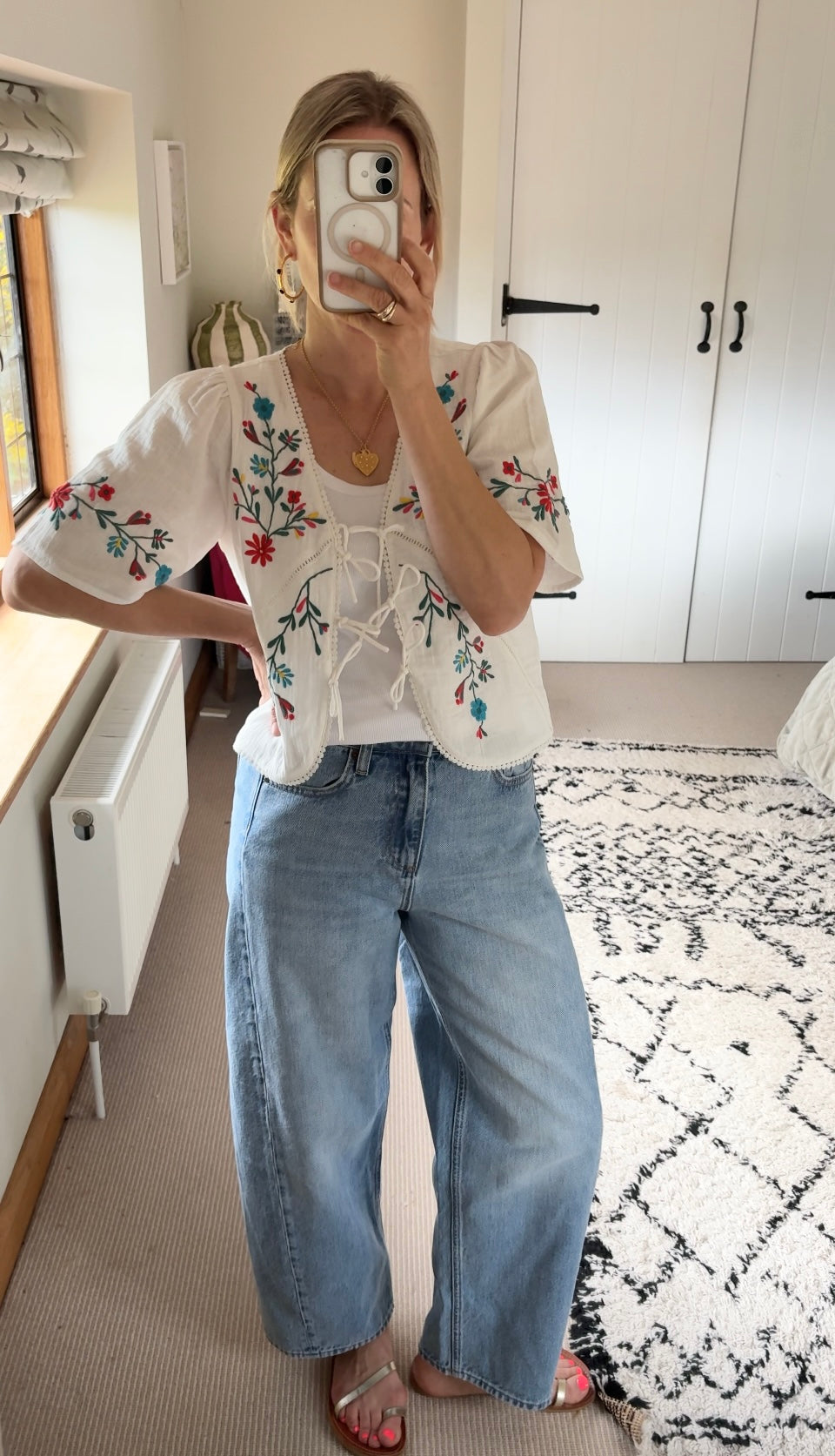 Elka embroidered top