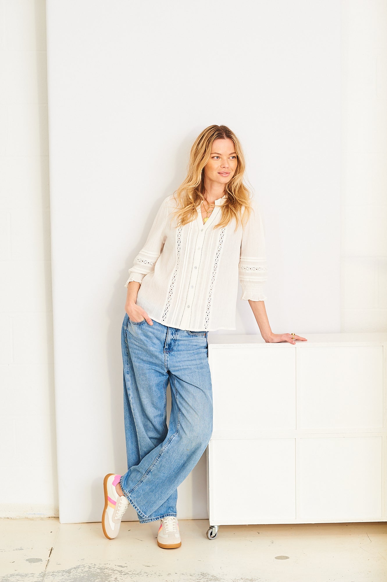 Minna blouse in white