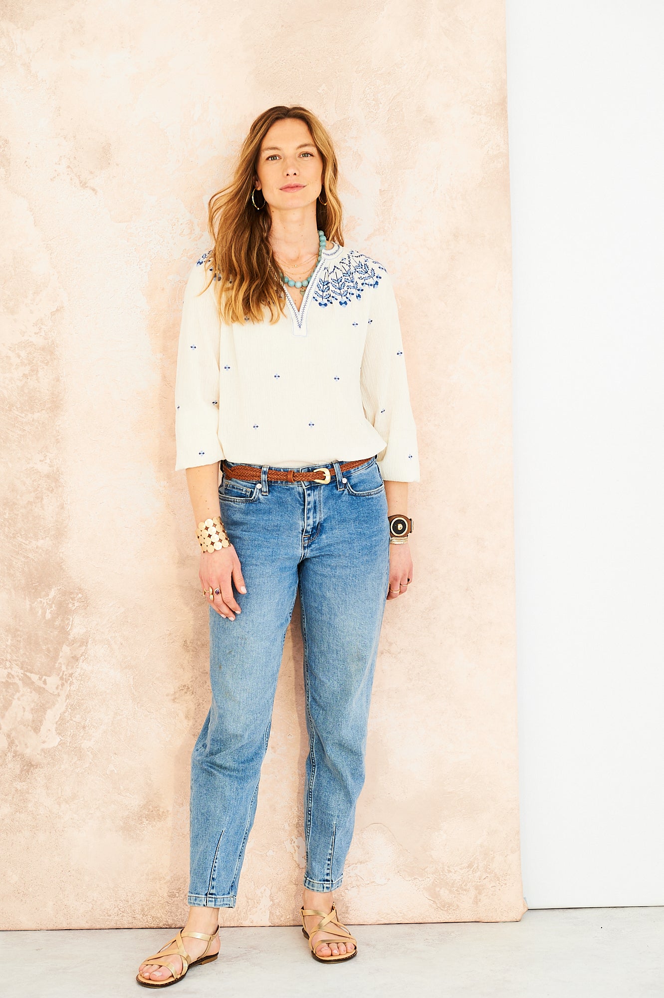 Emma embroidered blouse