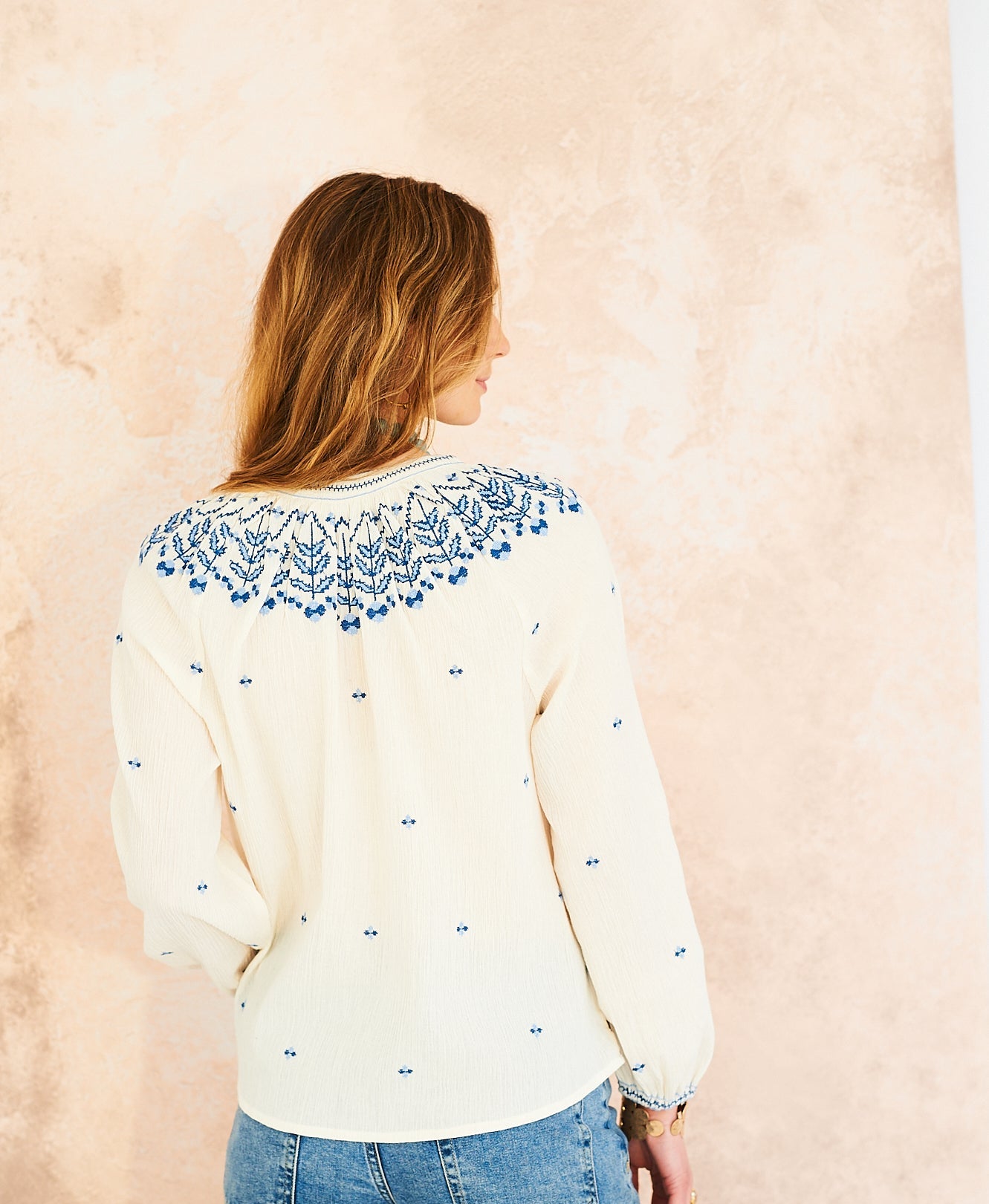 Emma embroidered blouse