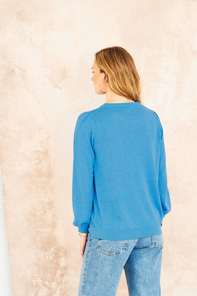 Amber jumper in blue
