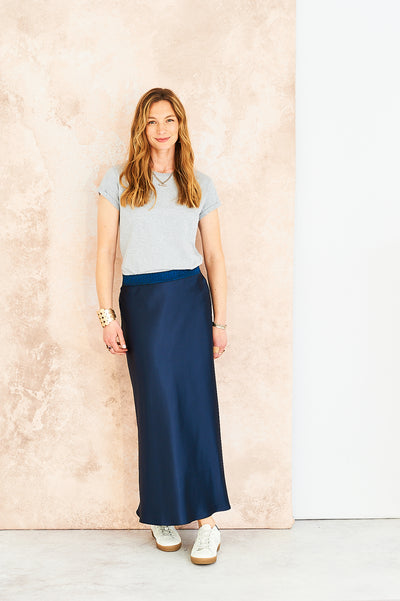 Freya organic cotton t-shirt in heather grey