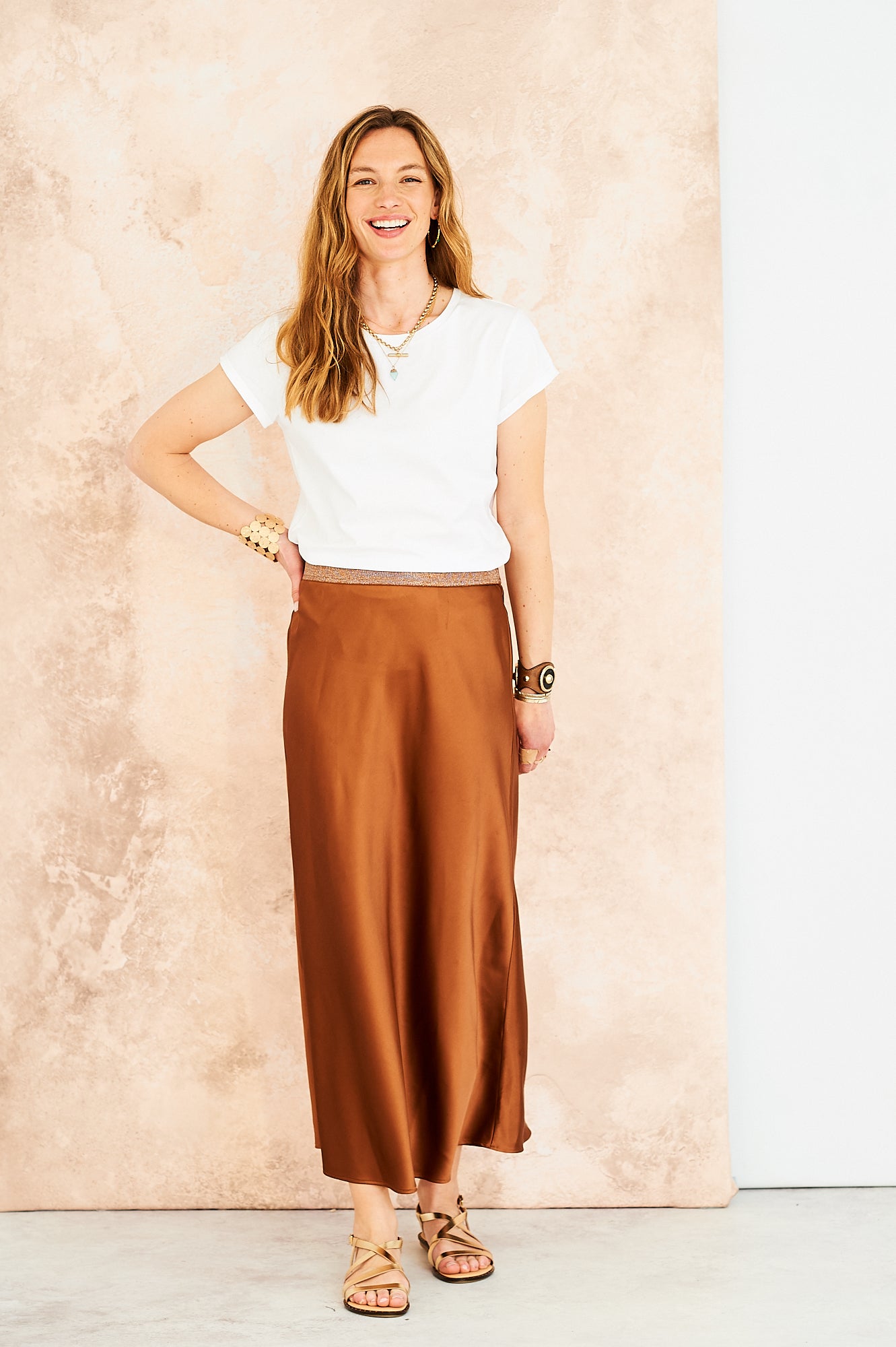Tara skirt in caramel