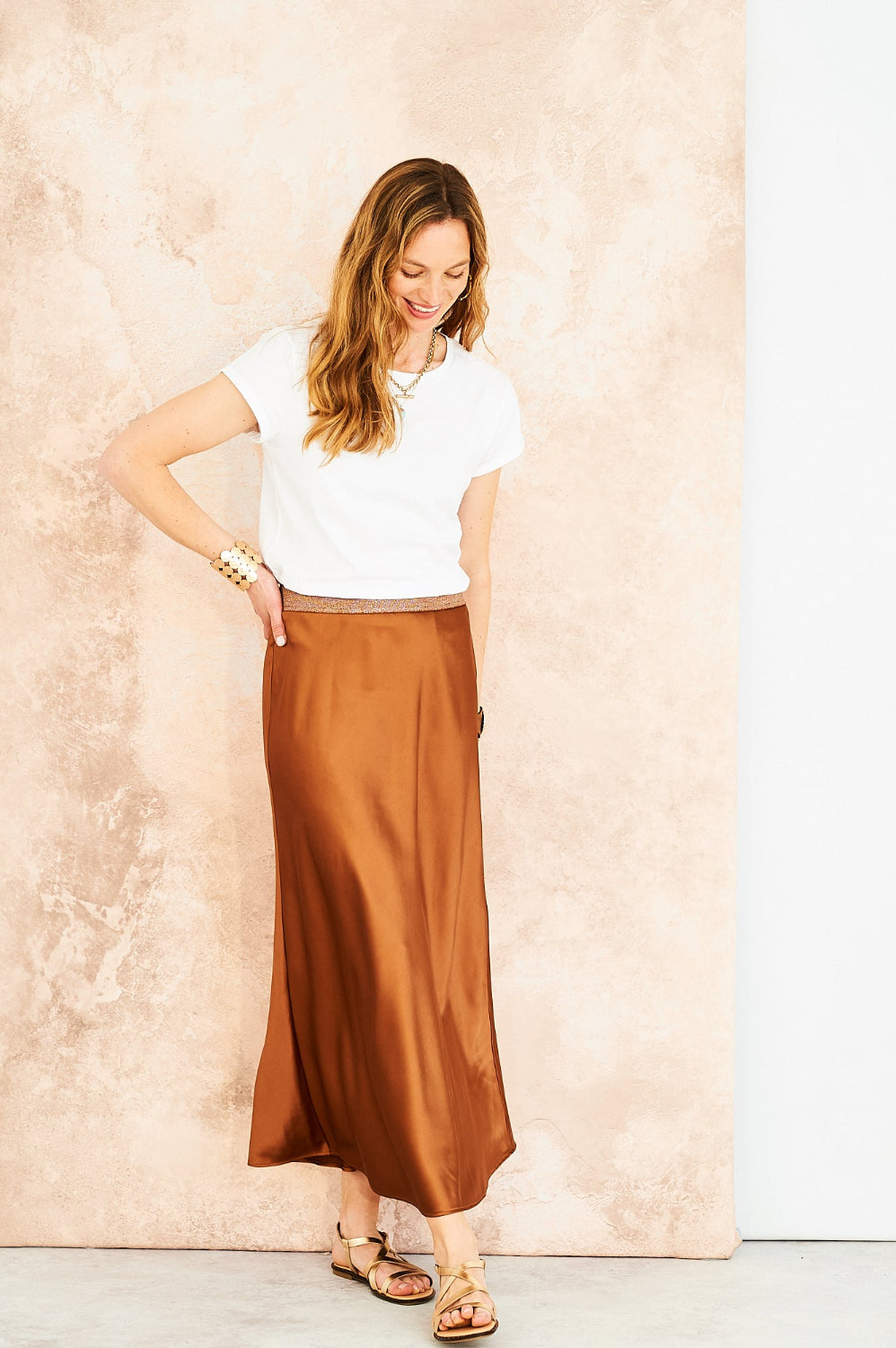 Tara skirt in caramel