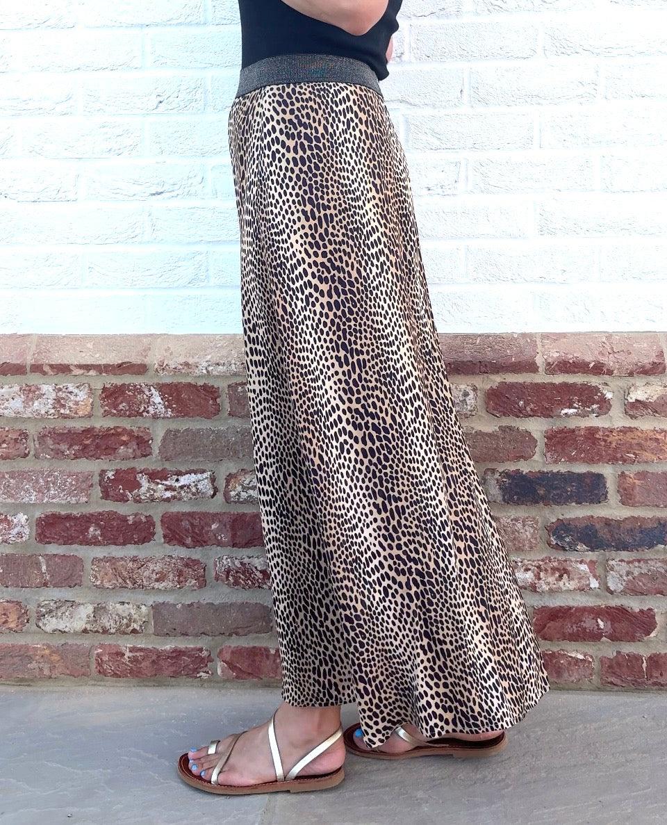 Tara cheetah print skirt