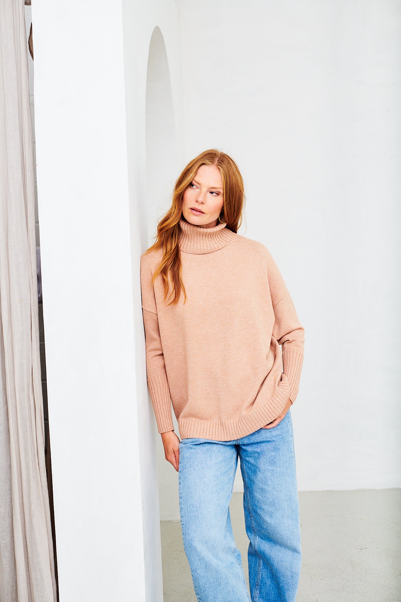 Eva rollneck in camel