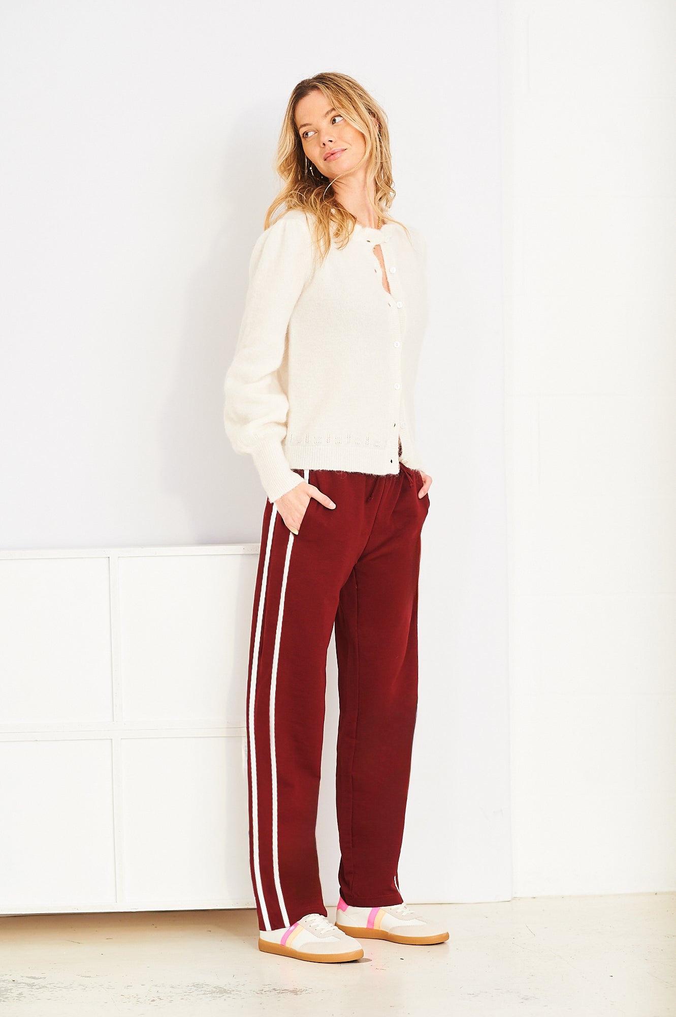 Side stripe joggers