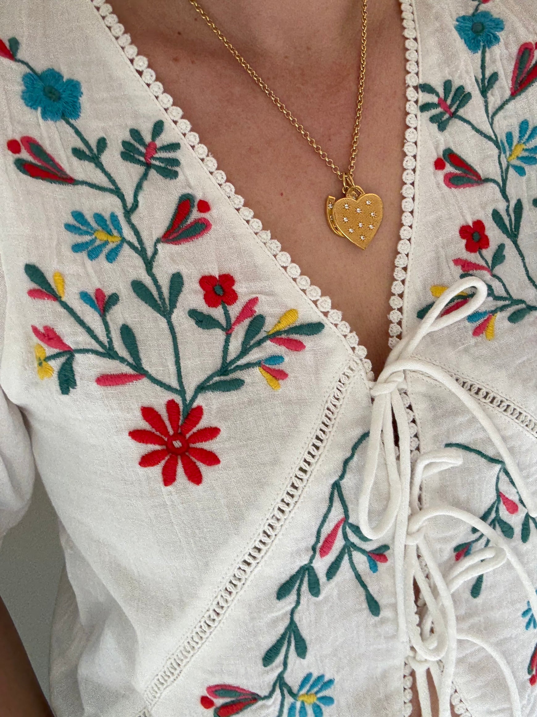 Elka embroidered top