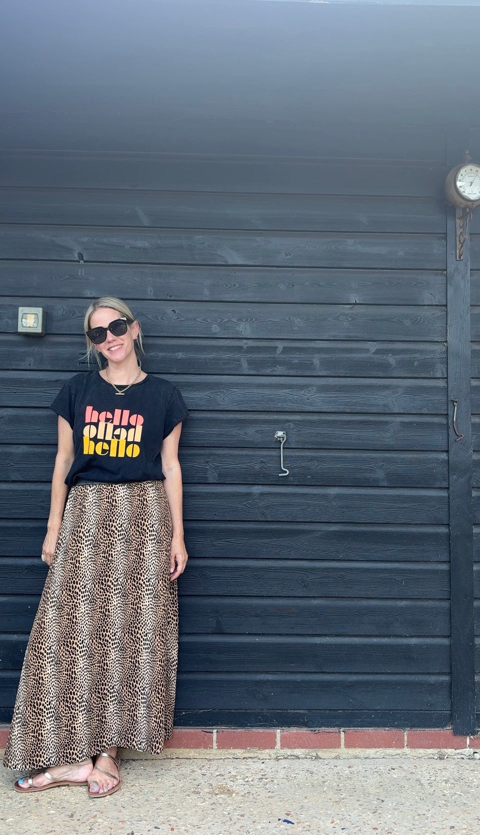 Tara cheetah print skirt