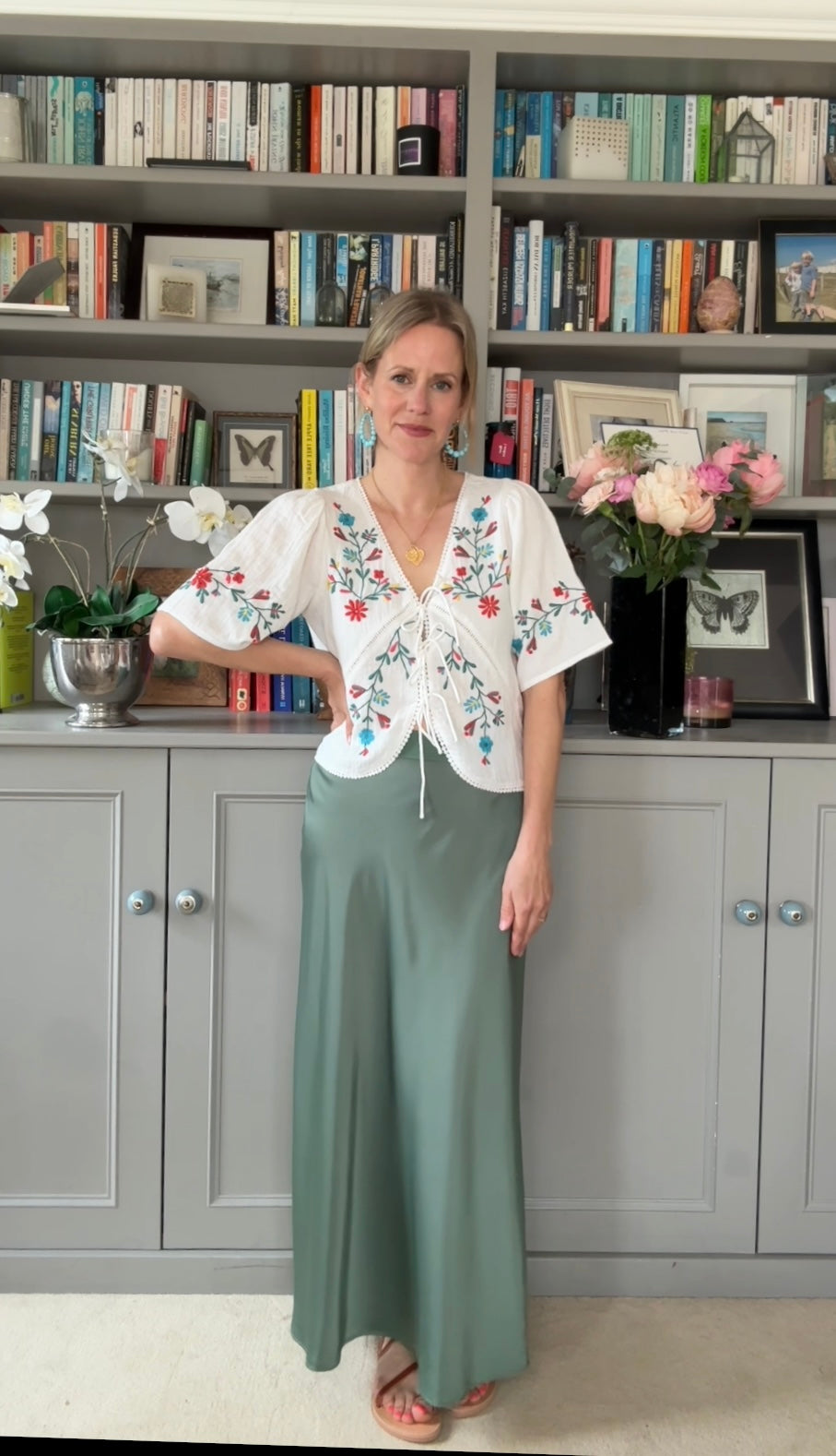 Elka embroidered top