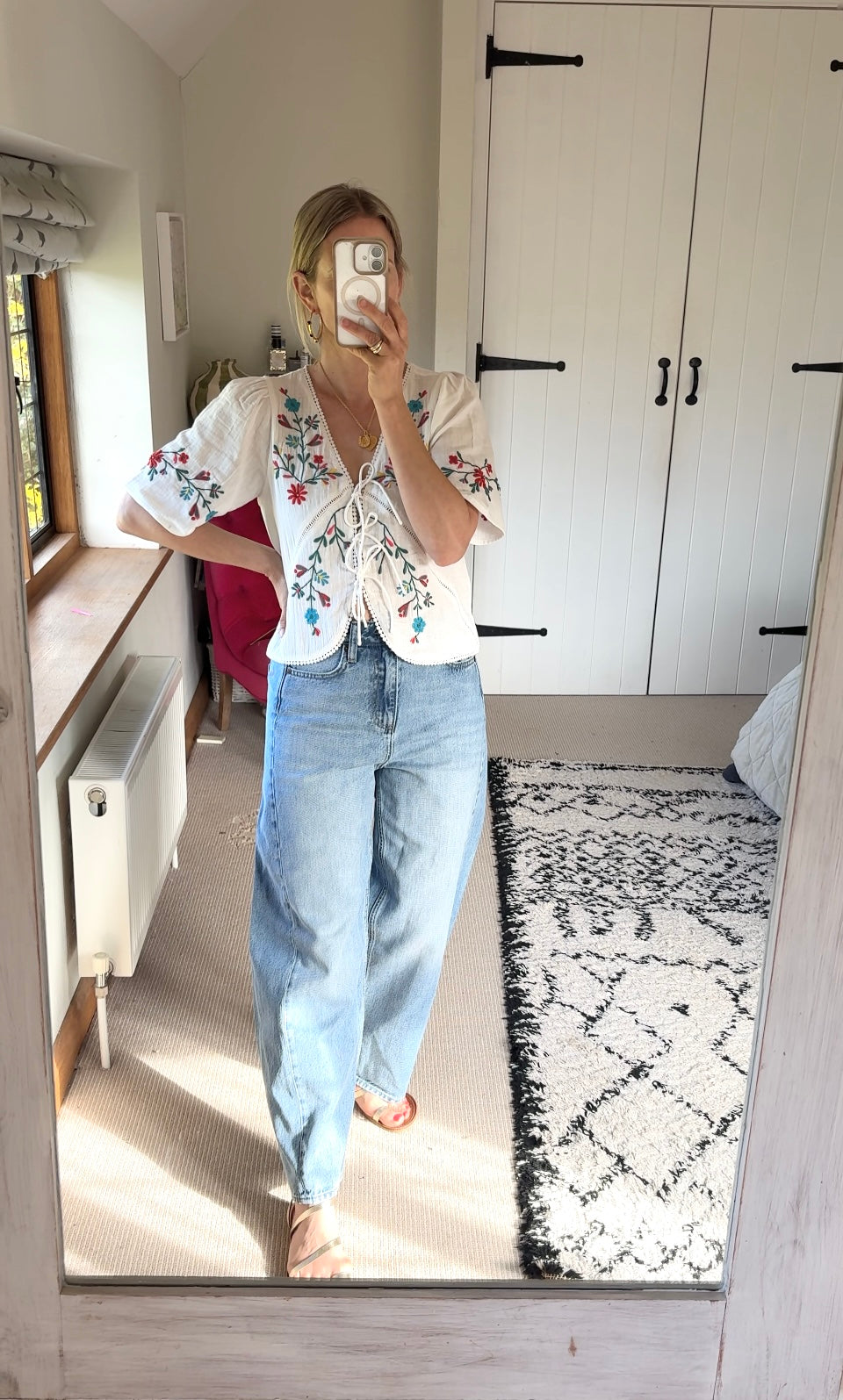 Elka embroidered top