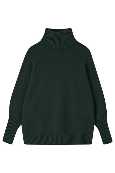 Eva rollneck in forest green