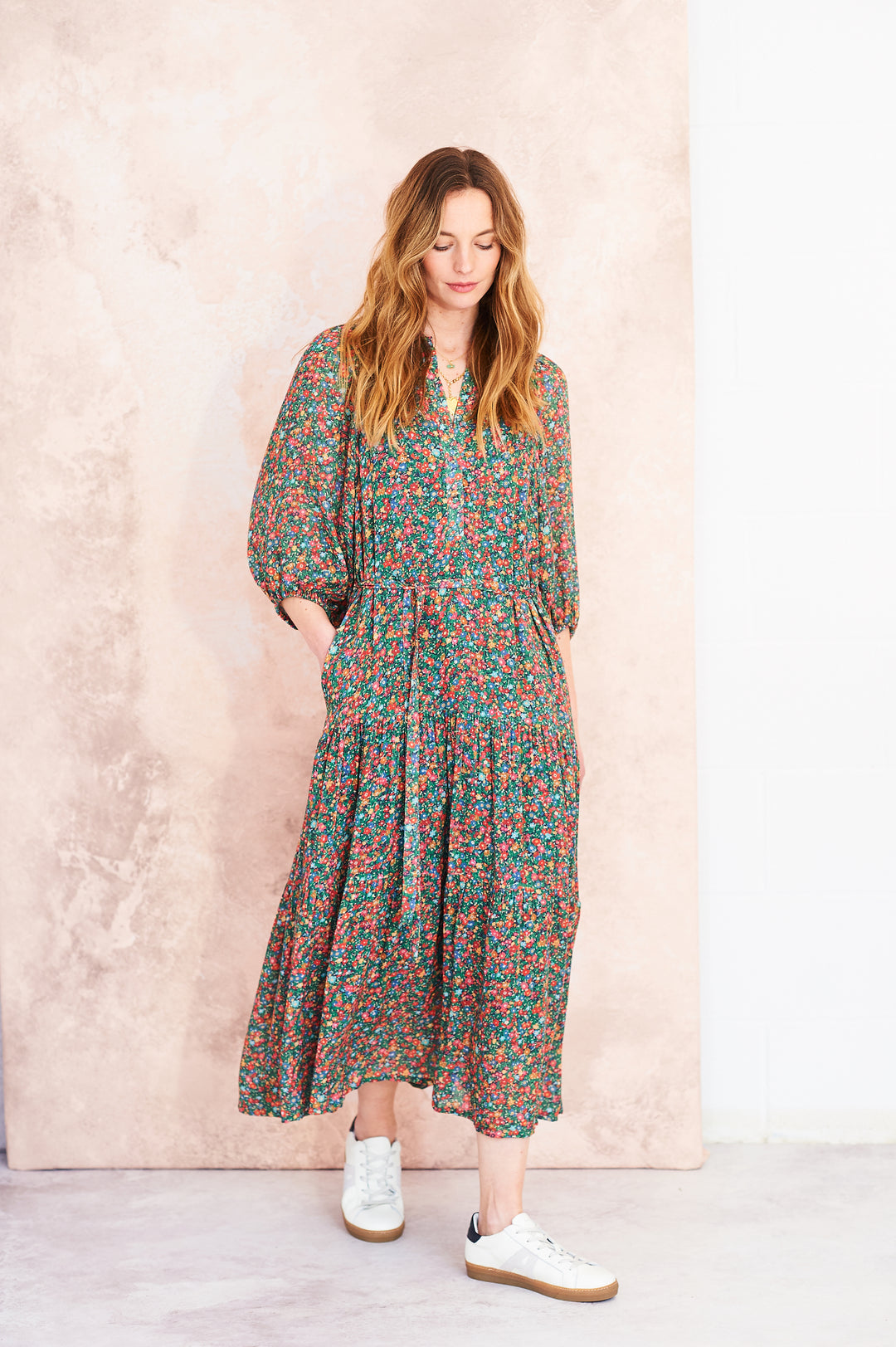 ワンピース Lovely Pintuck Bustier Long Dress (2color) TWEE Rome Pintuck Bustier Long Dress | Pinafore for Women