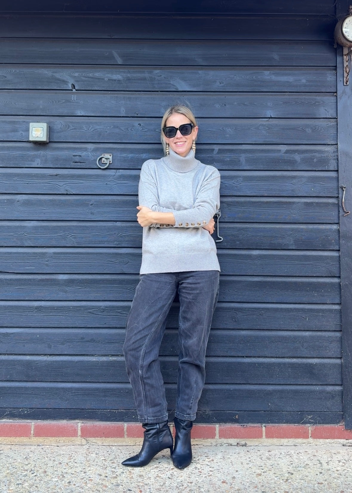 Laura rollneck in grey