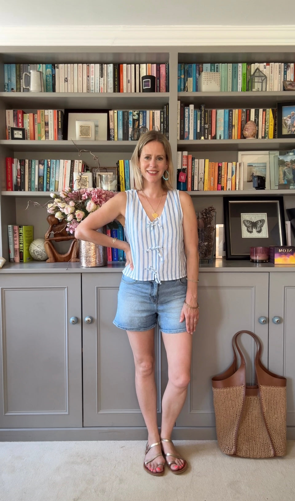 Skye cotton tie top