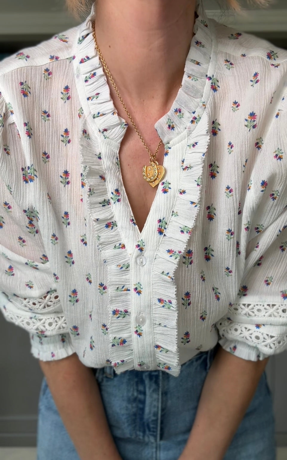 Minna blouse in floral print