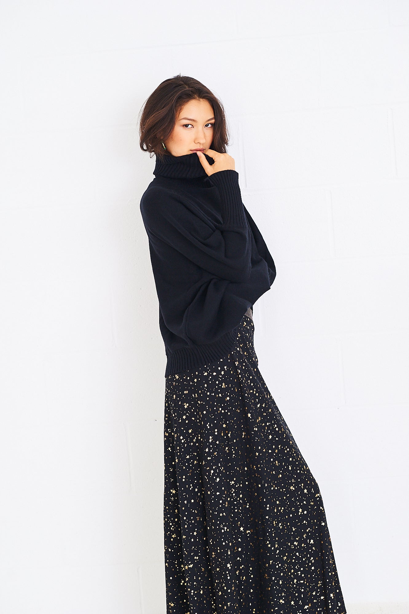 Eva rollneck in black
