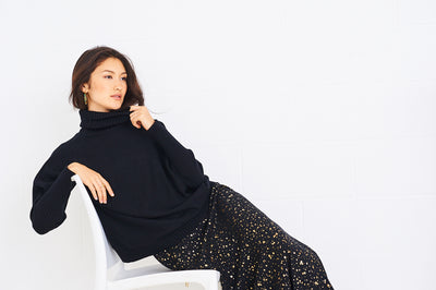 Eva rollneck in black