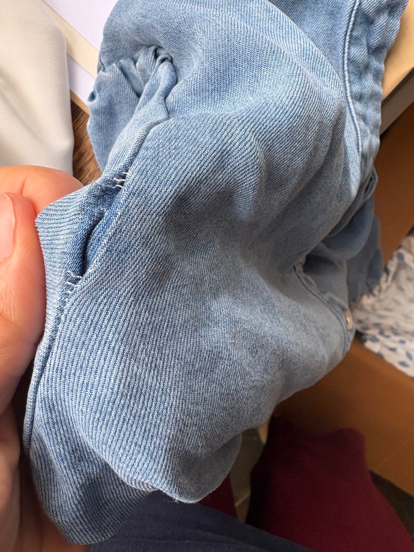 Sample Connie chambray blouse 12