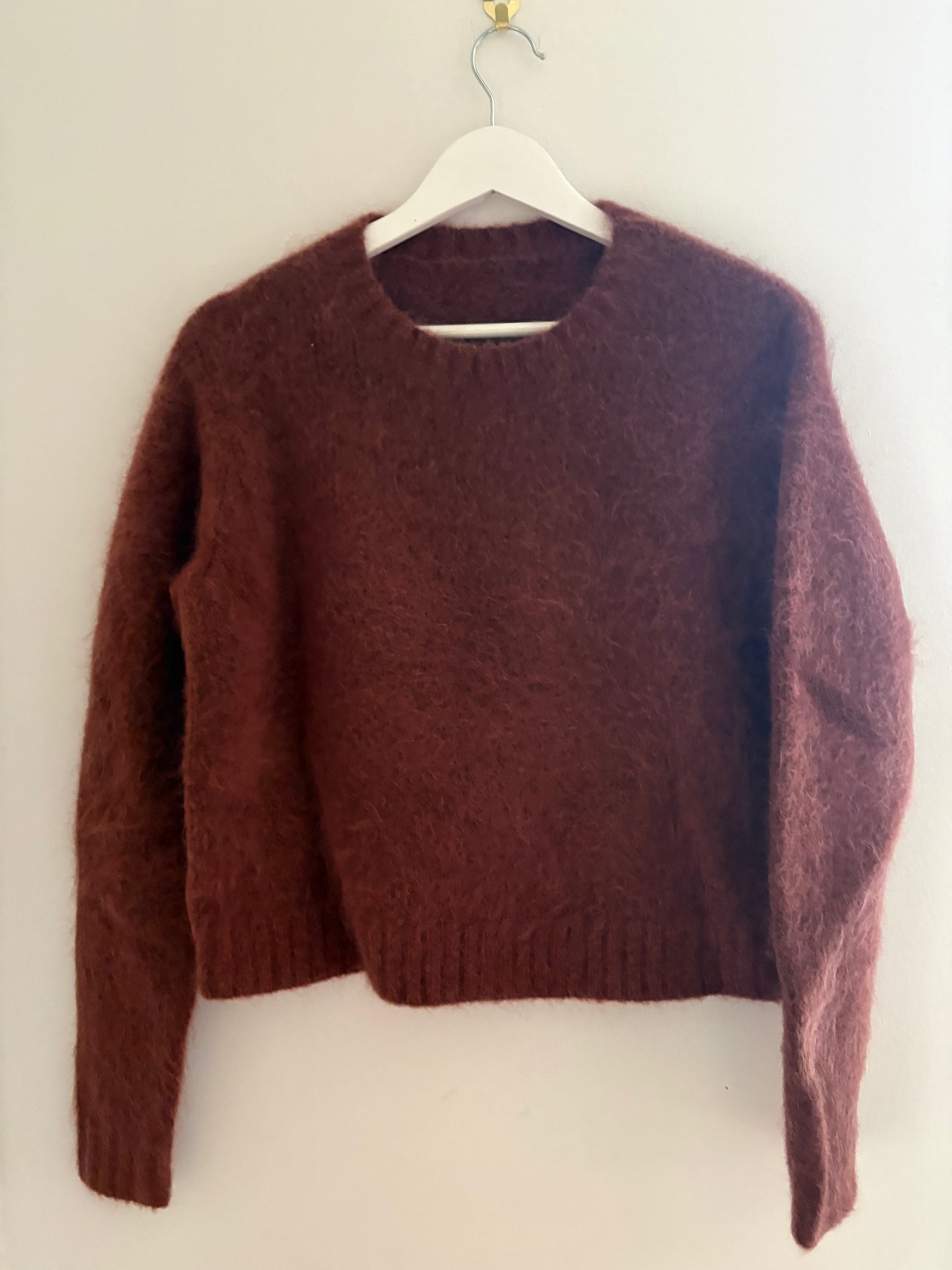Sample Boxy mohair blend knit