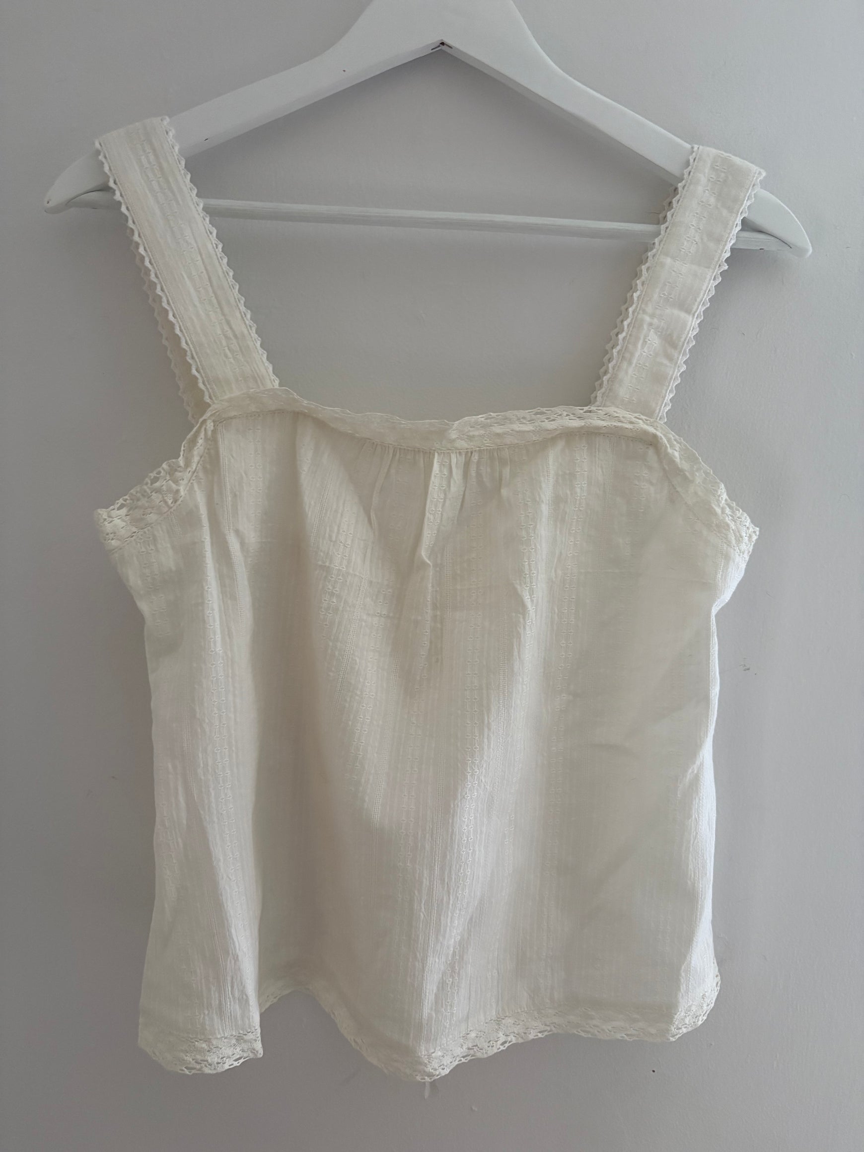 Sample cream Cotton cami size 10