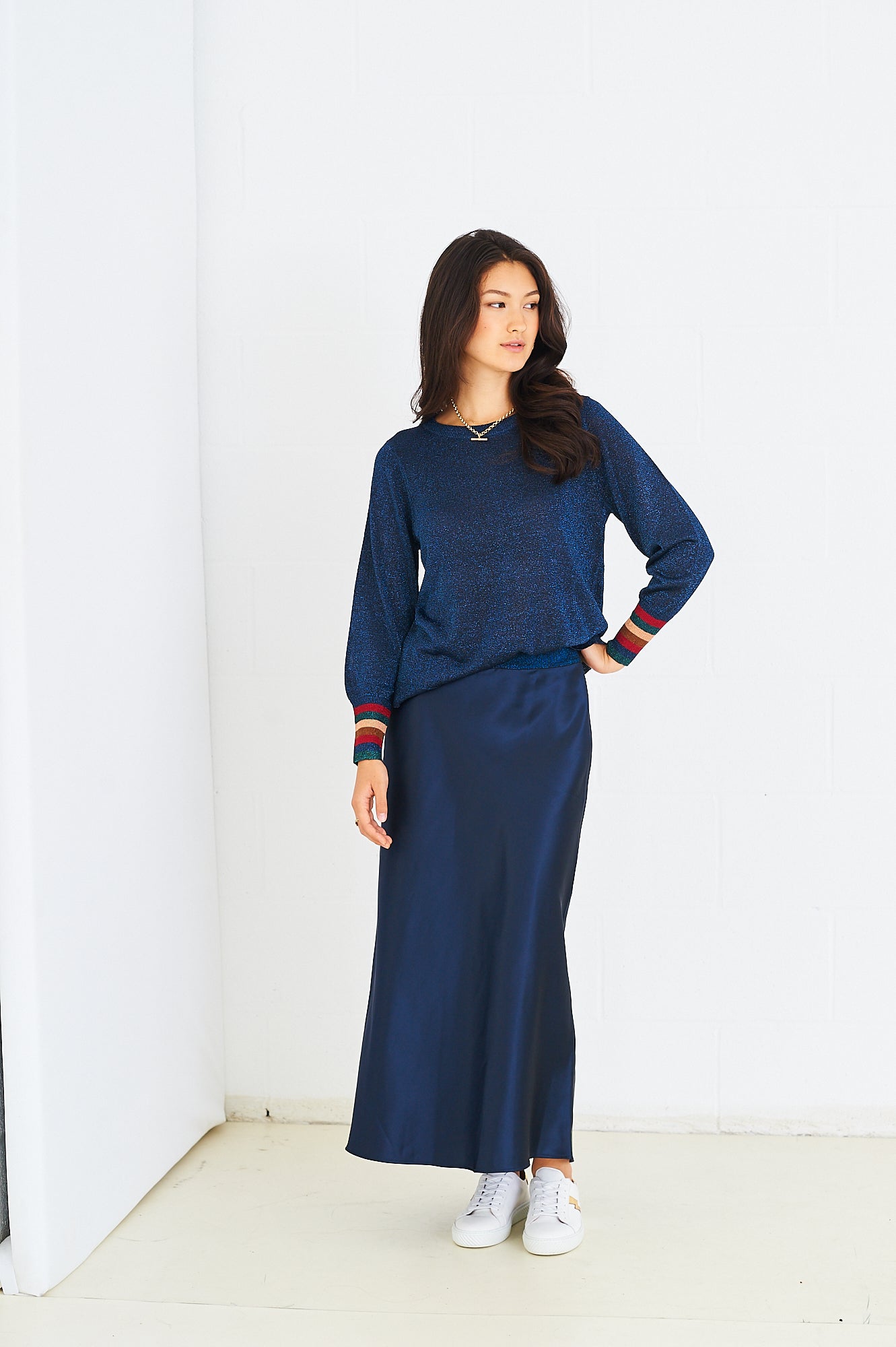 Isabella top in navy
