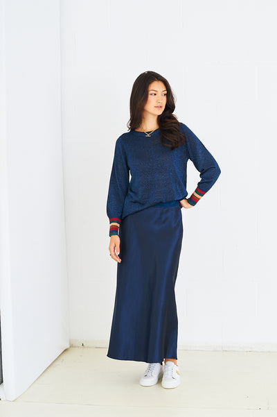Isabella top in navy