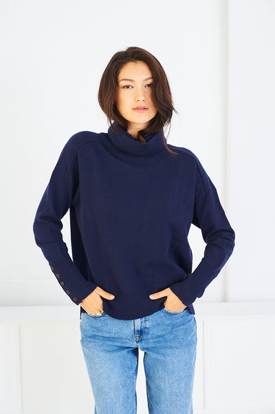 Laura rollneck in navy