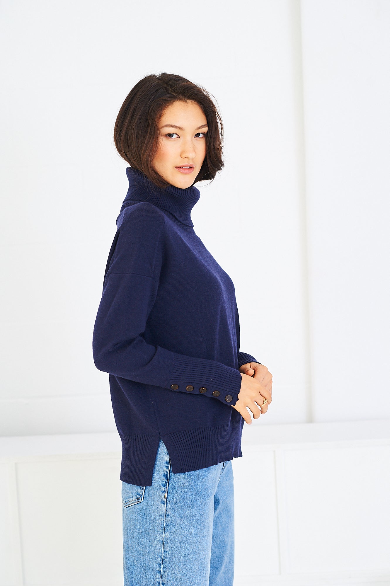 Laura rollneck in grey