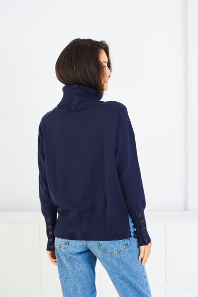 Laura rollneck in navy
