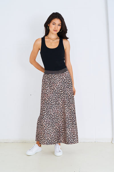 Tara skirt in leopard