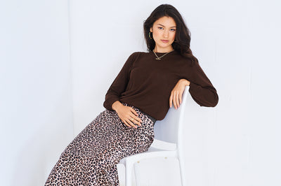 Tara skirt in leopard