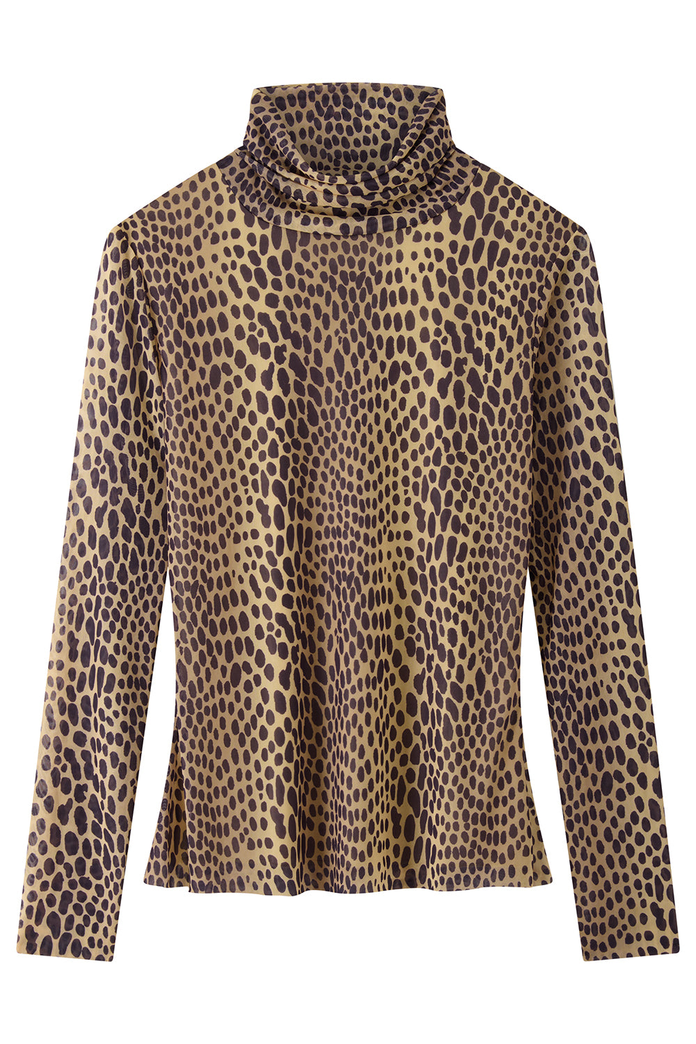 Emma mesh top in cheetah