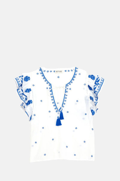 Mina embroided top
