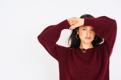 Orla jumper in berry
