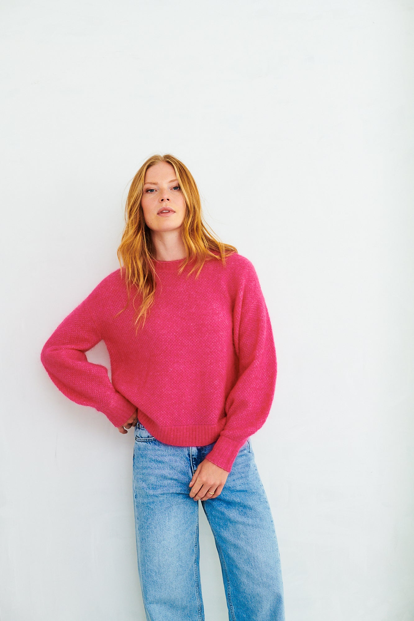 Orla jumper in hot pink