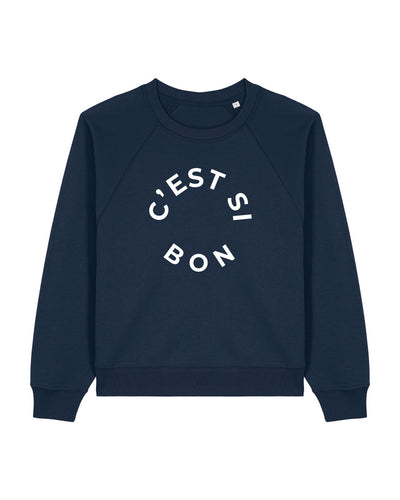 C'est Si Bon organic cotton sweatshirt in navy