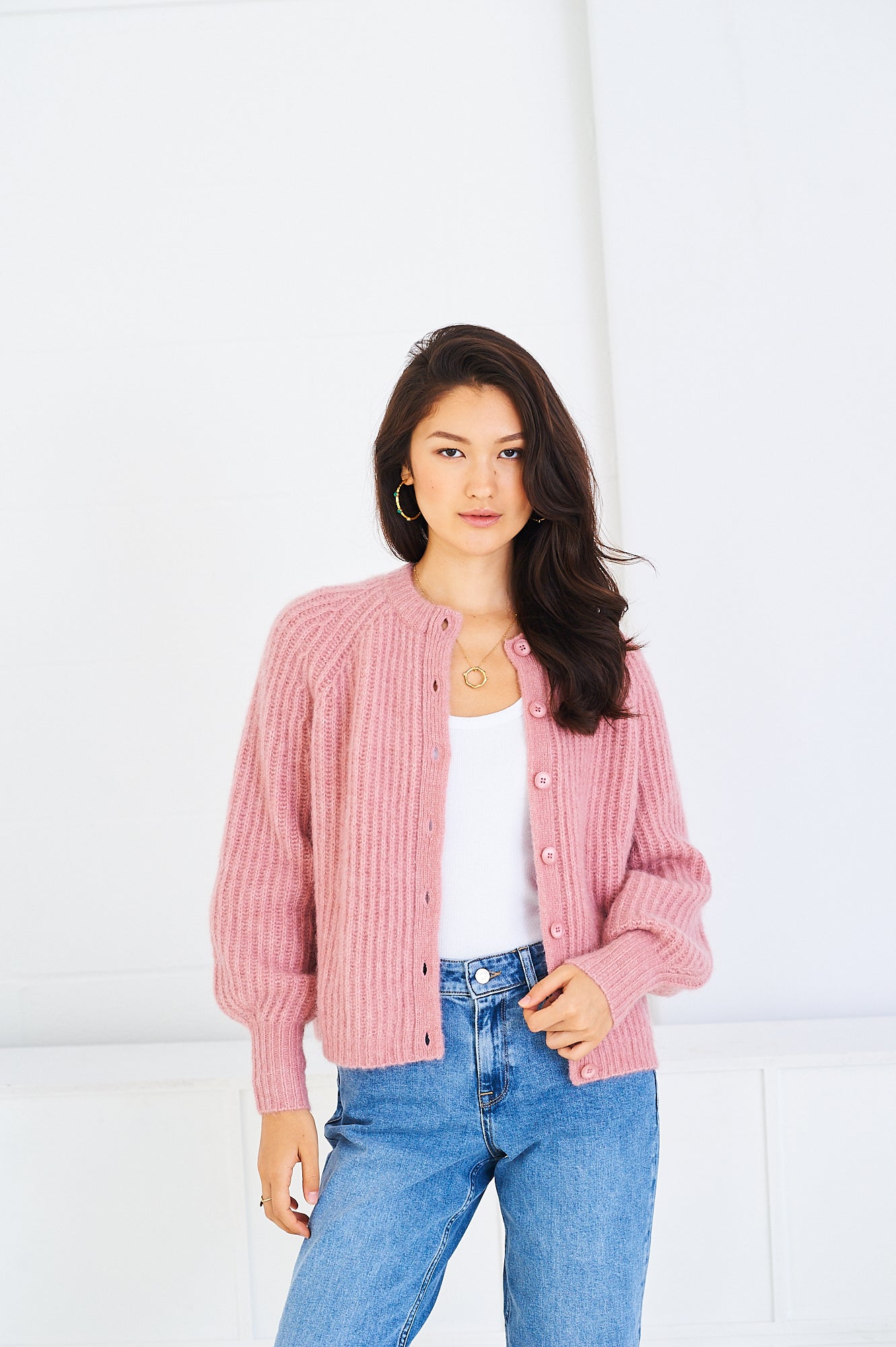 Alex cardigan in rose