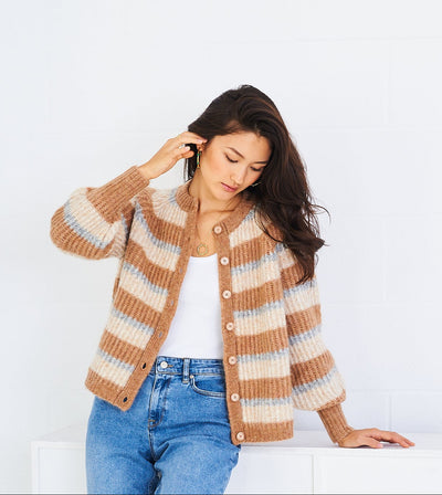 Alex cardigan in stripe