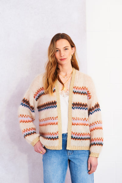 Tess cardigan in oatmeal