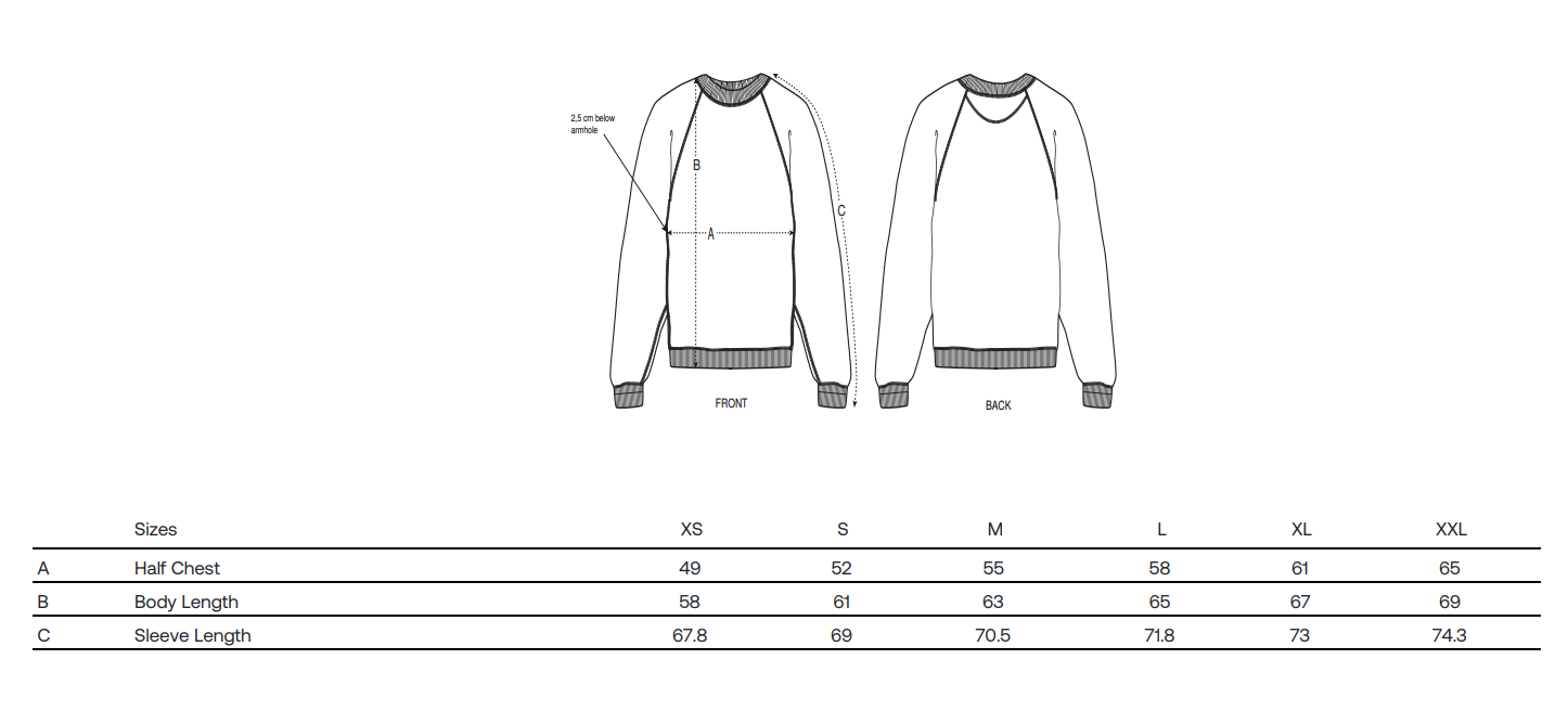 Sample Rio organic cotton sweatshirt size S (10)