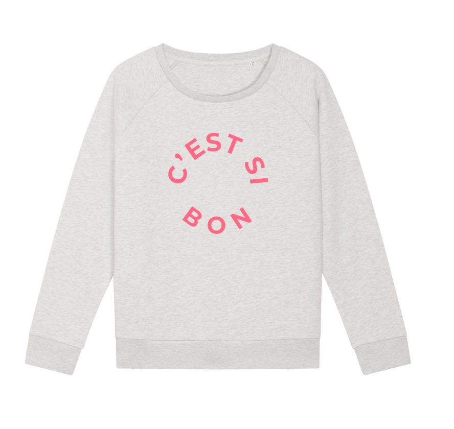 C'est Si Bon sweatshirt in grey with watermelon