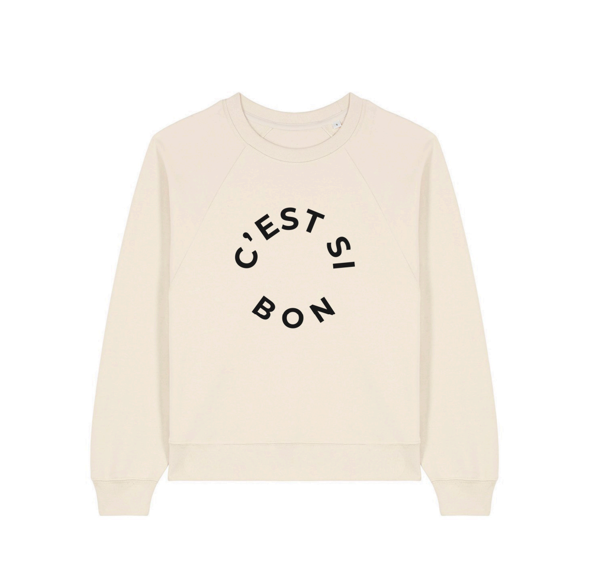 C'est Si Bon organic cotton sweatshirt in natural